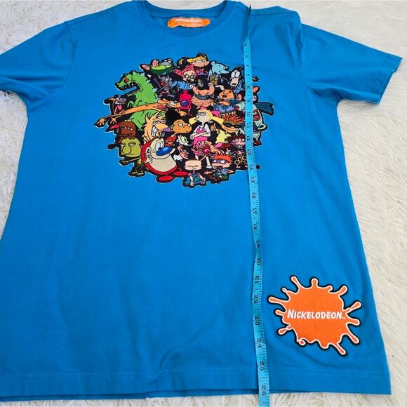 90's Nickelodeon Y2K Show Patch Blue Graphic Tee Unisex Small - Picture 10 of 12